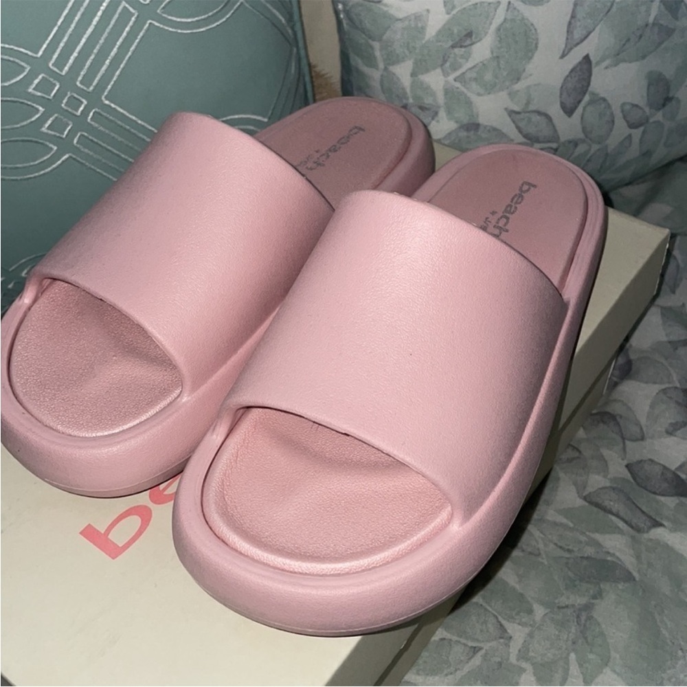 J/SLIDES SQUISH Light Pink EVA Sandal Size 6 New in Box Pool Slides lightweight - Picture 7 of 10
